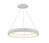 LED ceiling light, hanging, BELLA, 46W, 230VAC,5200lm, 3in1 colors, IP20, ф580x1500mm, BH17-03480, circle