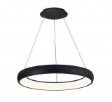 LED ceiling light, hanging, BELLA, 46W, 230VAC,5200lm, 3in1 colors, IP20, ф580x1500mm, BH17-03480, circle 158082