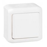Electric switch one-way, 10A, 250VAC, surface mounting, white, Forix, 782360
