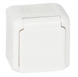 Power Socket, 16A, 250VAC, surface mounting, white, Forix, 782373