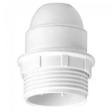 Lamp holder E27, PVC, black, suspension mounting, ring type, 60121, Legrand