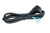 Захранващ кабел 3x2.5mm2, 2m, шуко Г-образно, черен, C0635