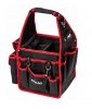 BASIC Softbag M shoulder bag, 30 pockets, with textile handle, black with red edging
 - 1