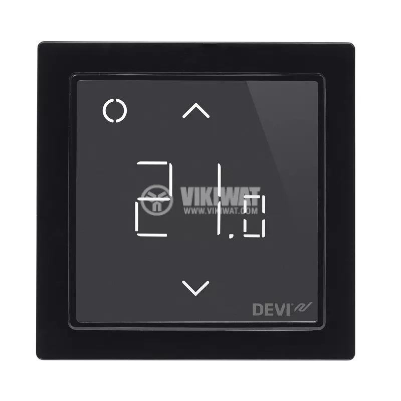 DEVIreg Danfoss Devireg Wi-Fi Digital Touch Thermostat – Black – For Floor/Wall Heating