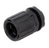Straight end connector, braid length: 16mm, polyamide, 166-21003