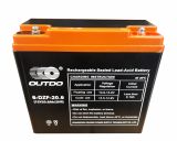 Traction battery 12V 20Ah, 6-DZF-21, OUTDO
