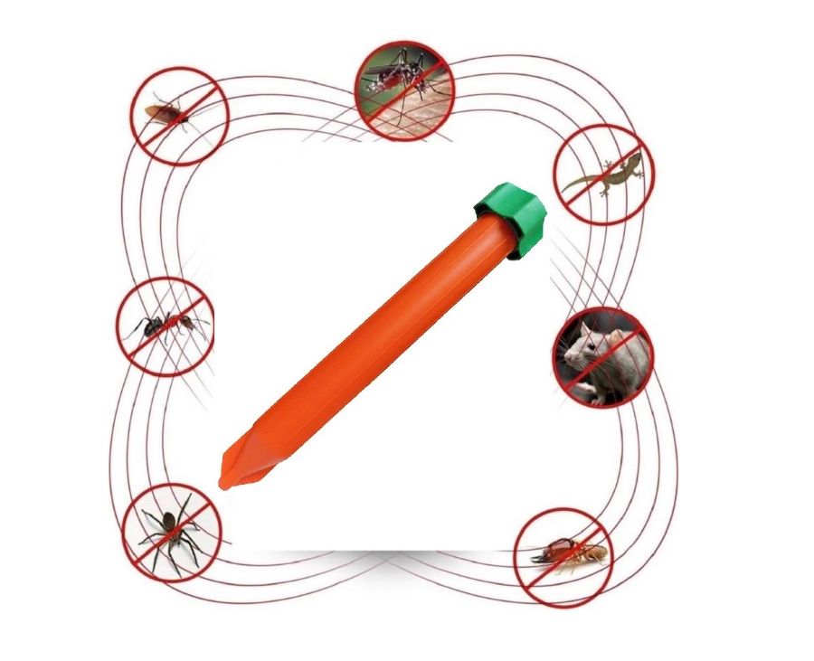 Ултразвуков уред срещу гризачи и насекоми, вибрация, 800m2, KR-7, Pest Repel
