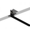 Magnetic Track rail, 4-WIRES, for LED track light, build-in, 1m, black, 48VDC, BY41-00111
 - 1