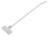 Cable Tie with label, 111-81919, 2.5x110mm, white