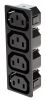 AC Power socket, splitter, 250VAC, 15A, DB-F-2(4)
 - 2