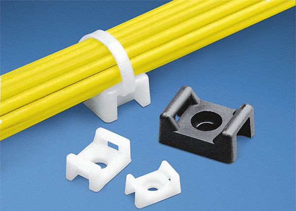 Държач за кабелни връзки, 12.9x17.6mm, бял, BY90-01311, Braytron, пакет&nbsp;100бр.