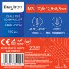 Cable tie holder, 12.9x17.6mm, white, BY90-01311 - 3
