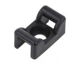 Cable clamp 151-24850, M6, ф6.5mm, with screw, black, HELLERMANNTYTON