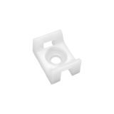 Cable tie holder, 12.9x17.6mm, white, BY90-01311, Braytron, pack of 100 pcs.