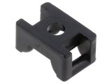 Cable clamp 151-24660, M4, ф4.5mm, with screw, black, HELLERMANNTYTON