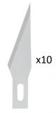 Комплект ножове за скалпел, 10 броя, NEWBRAND NB-SCALPEL01-P