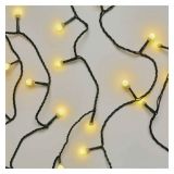 Christmas decoration rope type, with balls, 20m, 3.6W, warm white, IP44, D5AW03, Emos