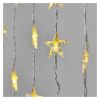 Christmas decoration curtain type, effect stars, 0.9m, 2.56W, warm white, IP44, DCGW01, Emos
 - 1