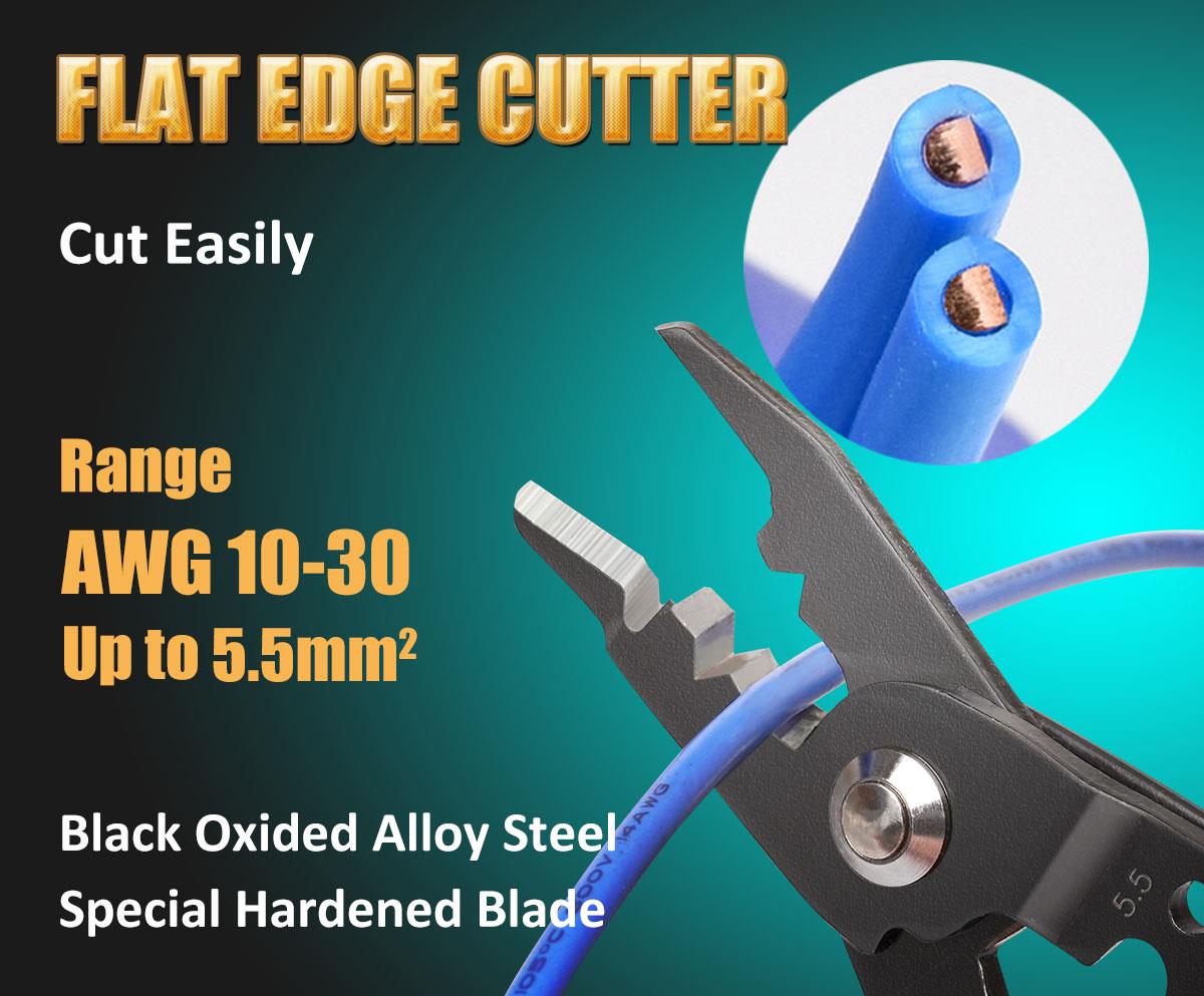 Клещи резачки, кримпване, оголване на кабели, 175mm, PRO'S KIT CP-419