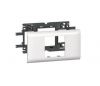 Decorative frame, 2 modules, color white, for cable trunk, Legrand, 10952
