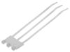 Cable tie for label, IT50RT-PA66-NA, 205mm, white