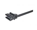 Cable tie with clamp, Top Fixing T50SOSEC12AI-E-PA66HS-BK, 160mm, black