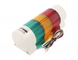 Сигнална колона, QWTLF-3-24-RAG, 24VDC, 3W, червен, жълт, зелен цвят