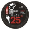 Extension cord 25m, 3x2.5mm2, IP44, black, EMOS - 3