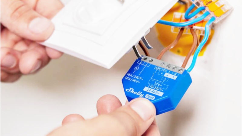 Wi-Fi Smart реле, 10А, 230VAC, 30VDC, Shelly 1 Gen4, 070687
