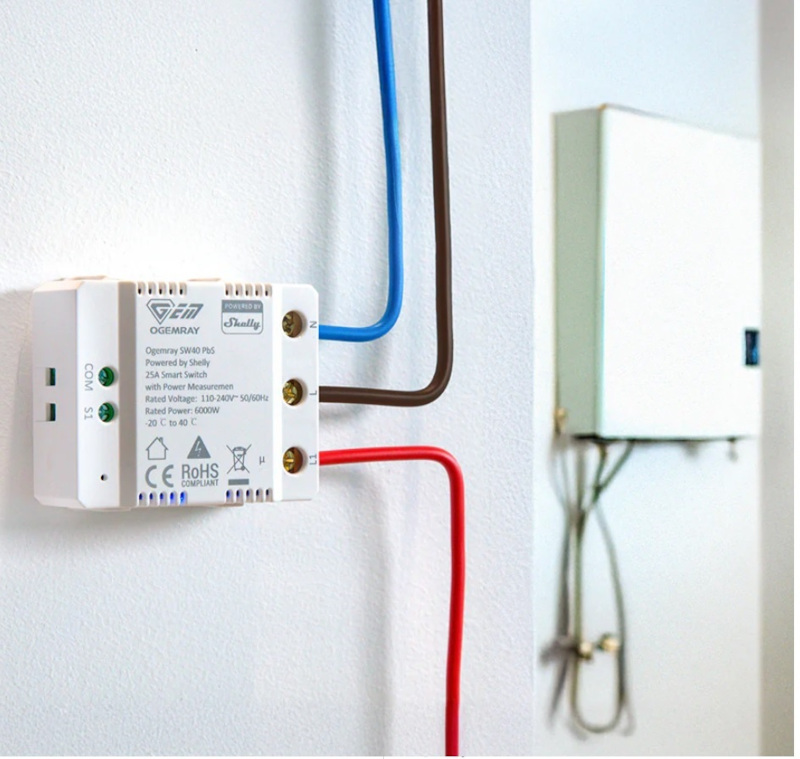 Wi-Fi Smart реле, 25А, 240VAC, Ogemray Smart Relay 25A, 070885