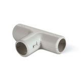 Pipe connector, T shaped,  ф25mm, Scame, 862.1225/G, white
