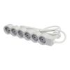 Power Strip 6-way, 2P+E, 3m cable, white, LEGRAND 694565
 - 1