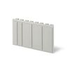 Cap, 654.0400, gray, 4 modules, 72x45mm, Scame
