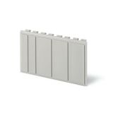Cap, 654.0400, gray, 4 modules, 72x45mm, Scame
