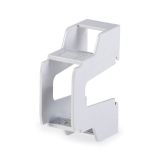 Holder (adapter), for DIN rail, white, 1 module, 654.0091, Scame