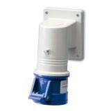 Industrial socket, 16A, 230VAC, 2P+E, SCAME 452.1663