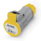 Industrial socket, 16A, 230VAC, 2P+E, SCAME 314.1640