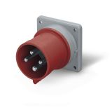 Industrial socket, 32A, 415VAC, 3P+E, SCAME 243.3296
