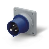Industrial socket, 16A, 230VAC, 2P+E, SCAME 243.1693