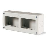 Enclosures box, 198x82x66mm, 6 modules, surface mount, Unibox, Scame, 136.4126, IP40
