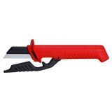 Knife for split insulation, for cables, protective blade, Knipex 98 56