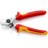 Cutting pliers with retainer, 165mm, 1000V, KNIPEX 95 26 165