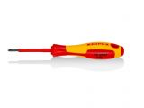 Screwdriver KNIPEX 98 24 00, cross, steel, insulated 1000V, PH0
