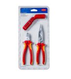 Pliers Knipex 00 31 30 BK V01, cutters, combined, set, 200mm, 1000V, 3 pcs