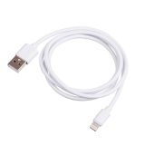 Phone cable Lightning to USB, 1m, white, AKYGA