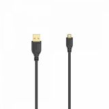 Phone cable Micro USB to USB, 0.75m, black, HAMA