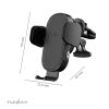 Wireless phone charger - car mount, 15W, CCHAQ15W110BK, NEDIS - 7