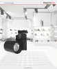 LED релсов прожектор COB SHOPLINE-A, 30W, 220VAC, 2350lm, 3000K, топлобял, BD30-00301, черен корпус - 4 - Викиват LED релсов прожектор COB SHOPLINE-A, 30W, 220VAC, 2350lm, 3000K, топлобял, BD30-00301, черен корпус - 4