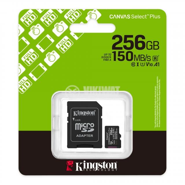 Memory card KINGSTON Micro SDXC, 256GB, class 10 - 2 - Vikiwat Memory card KINGSTON Micro SDXC, 256GB, class 10 - 2