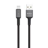 Phone cable USB Type-C to USB, 1m, black, DeTech 160315